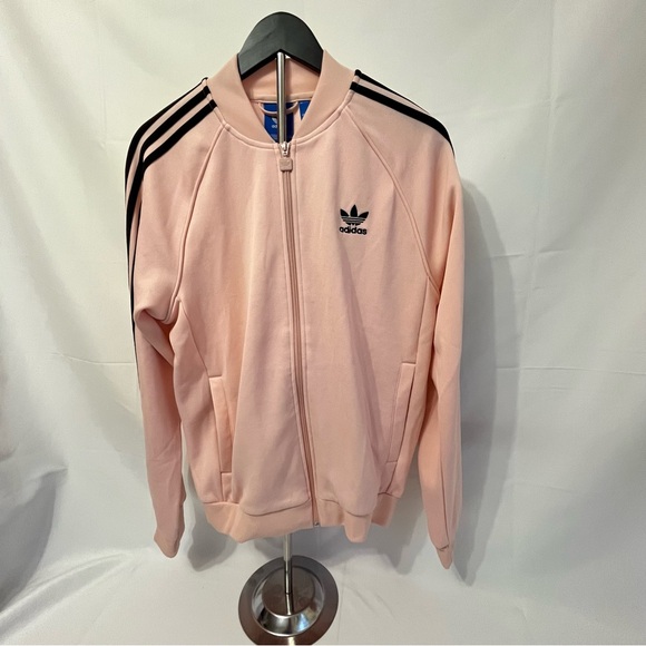 adidas Jackets & Blazers - NWT Adidas Light Pink Zip-Up Jacket